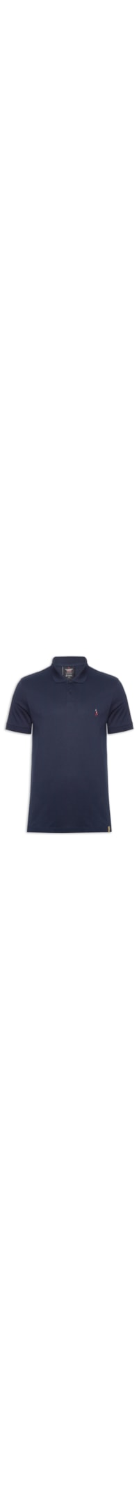 Polo Masculina Piquet Pima F1 Senna - Azul