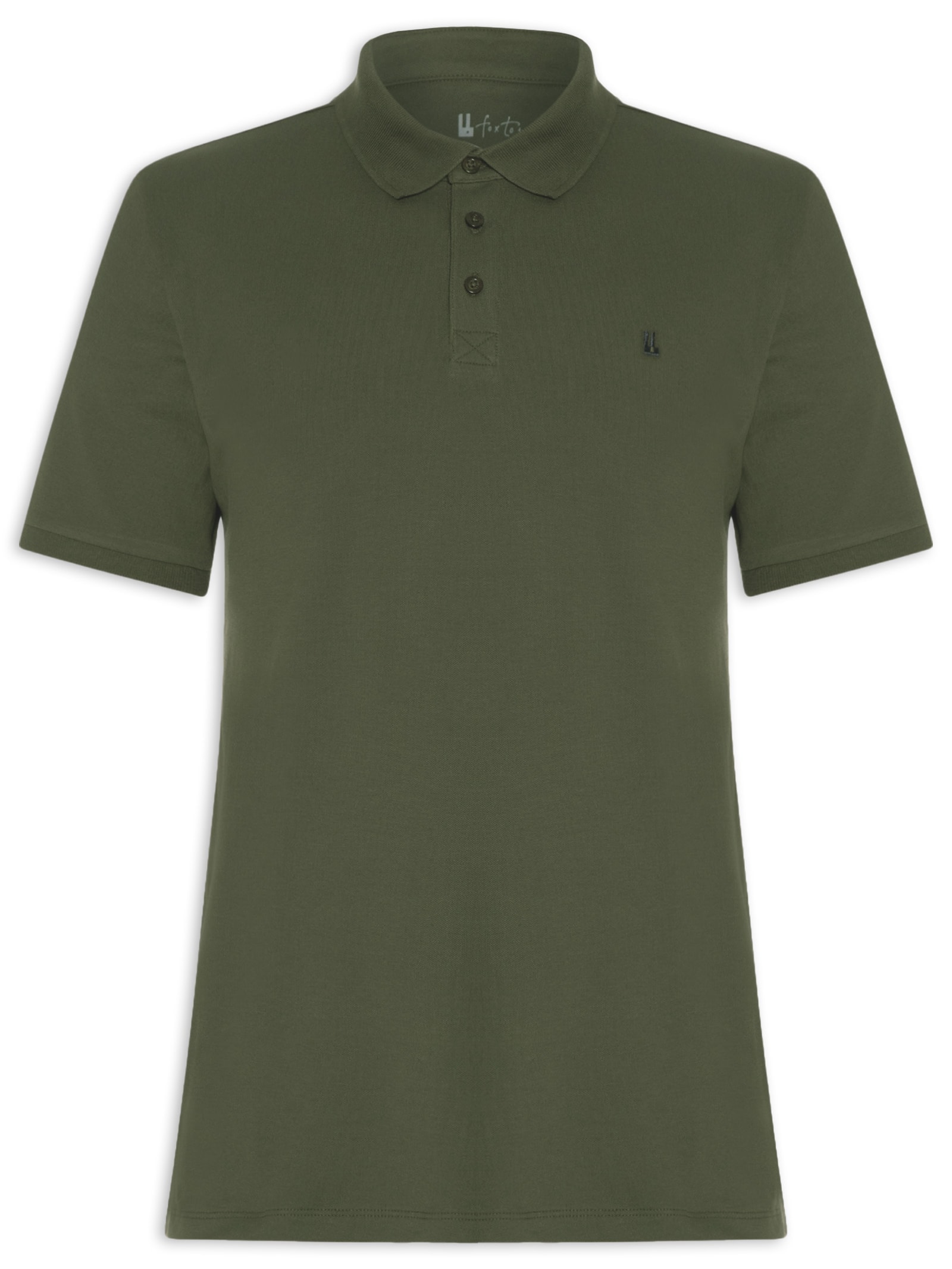 Polo Masculina Piquet Pima Verde Foxton