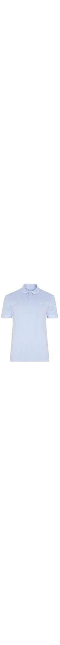 Polo Masculina Piquet Sem Friso - Azul