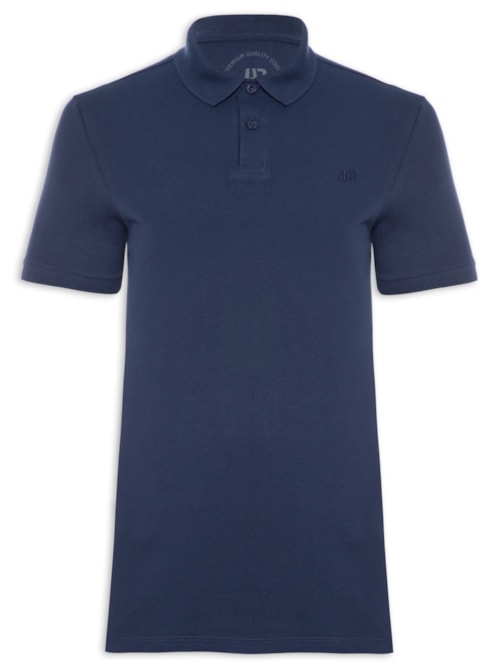 Polo Masculina Piquet Sem Friso – Azul