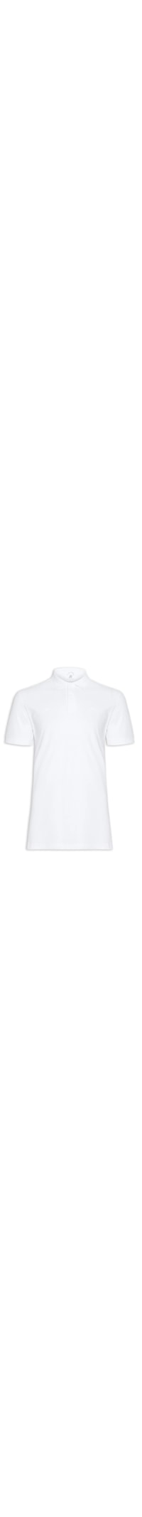 Polo Masculina Piquet Sem Friso - Branco