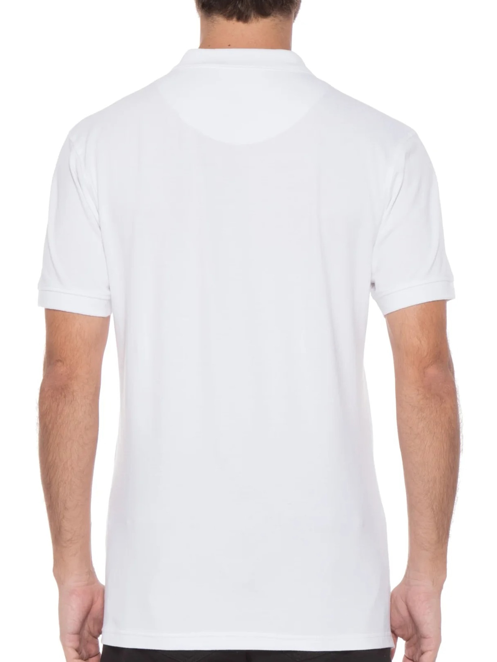 Polo Masculina Piquet Sem Friso Branco Jab