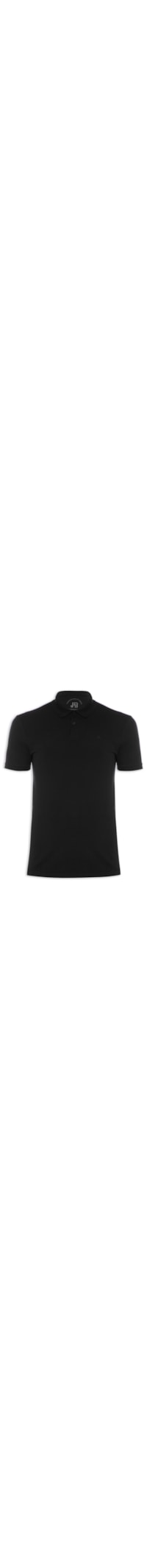 Polo Masculina Piquet Sem Friso - Preto