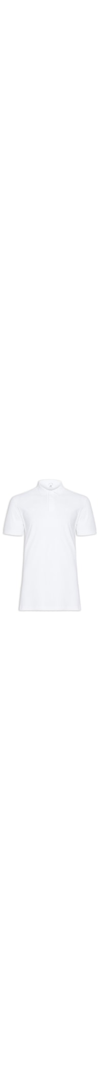 Polo Masculina Piquet Stretch Básica - Branco