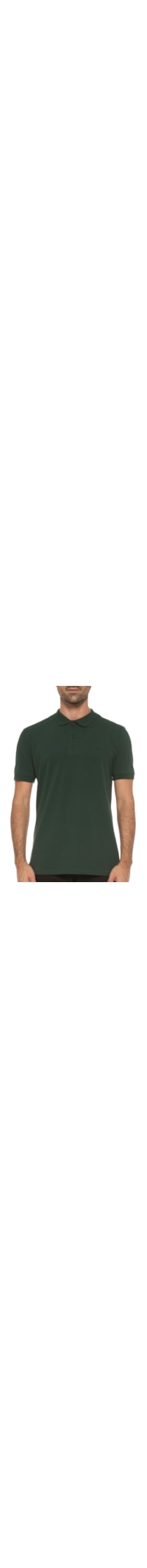 Polo Masculina Piquet Stretch Básica - Verde