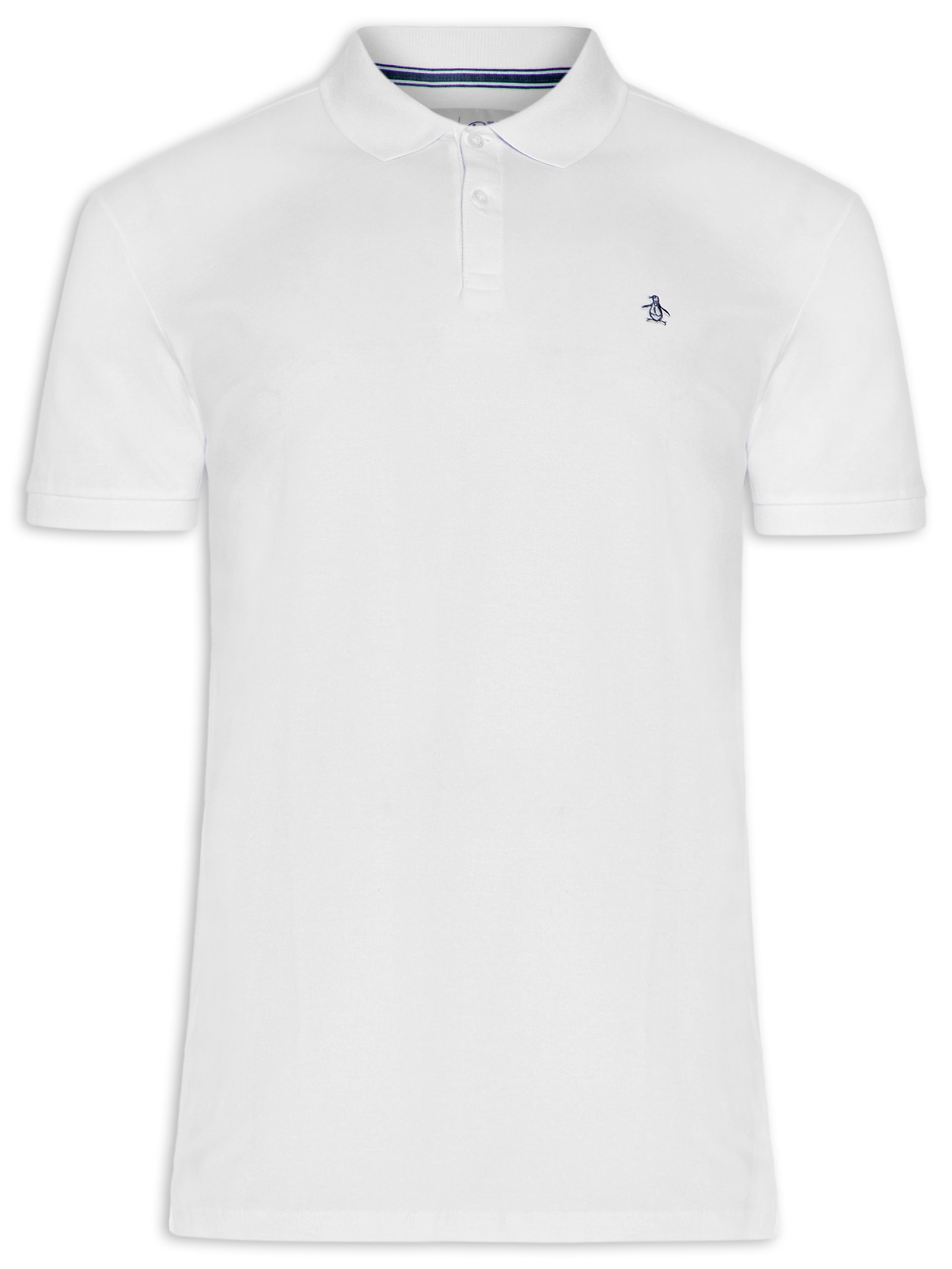Polo Masculina Piquet Stretch - Original Penguin - Branco