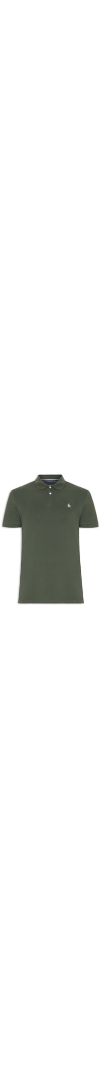 Polo Masculina Piquet Stretch - Verde