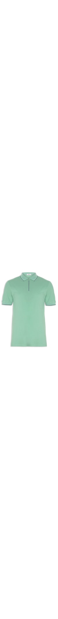 Polo Masculina Piquet Zíper - Verde