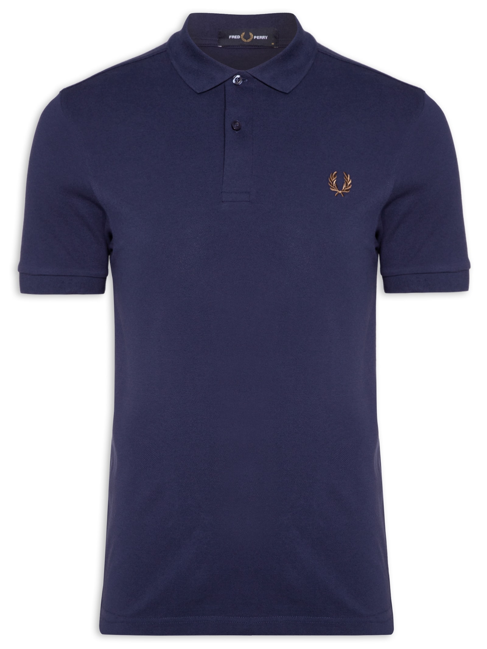 Polo Masculina Plain Fred Perry Azul Fred Perry