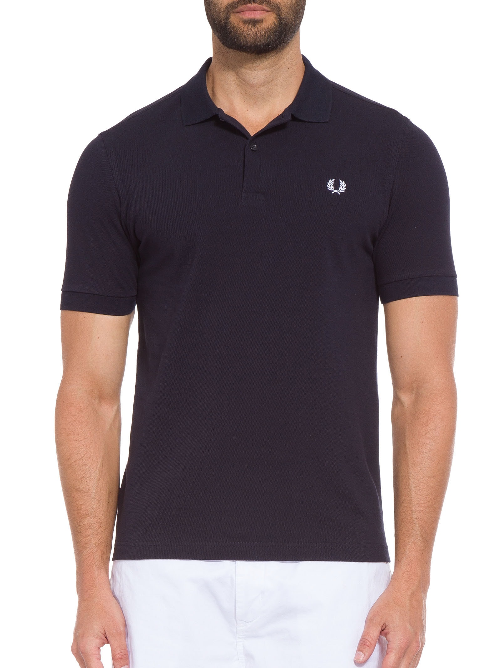 Polo Masculina Plain Shirt Azul Fred Perry