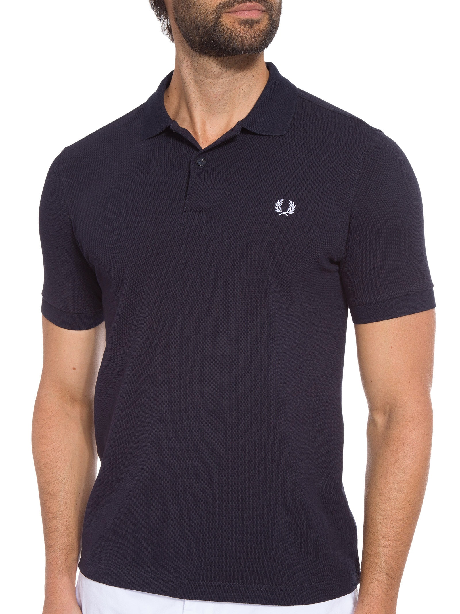 Polo Masculina Plain Shirt Azul Fred Perry