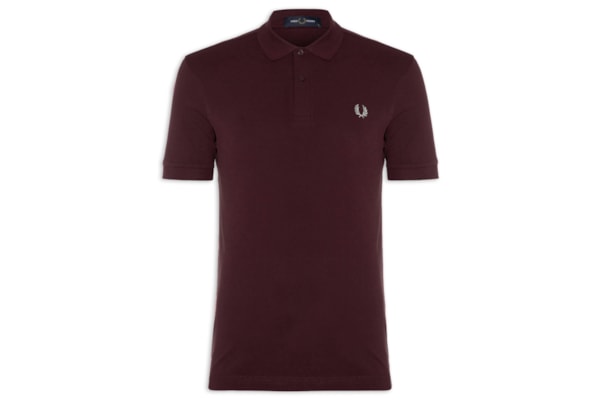 Polo Masculina Plain - Vinho