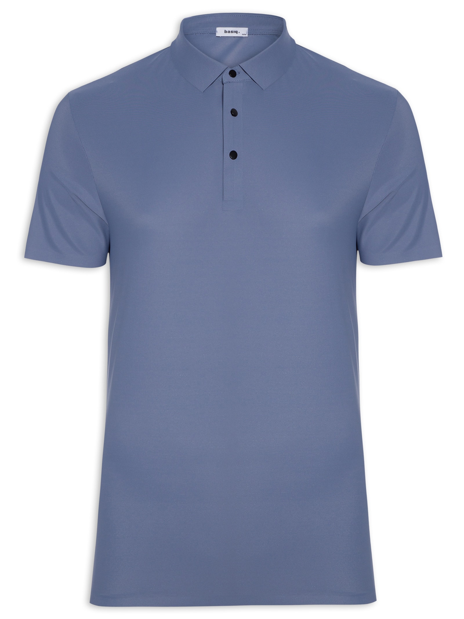 Polo Masculina Poliamida Azul  Basiq Men