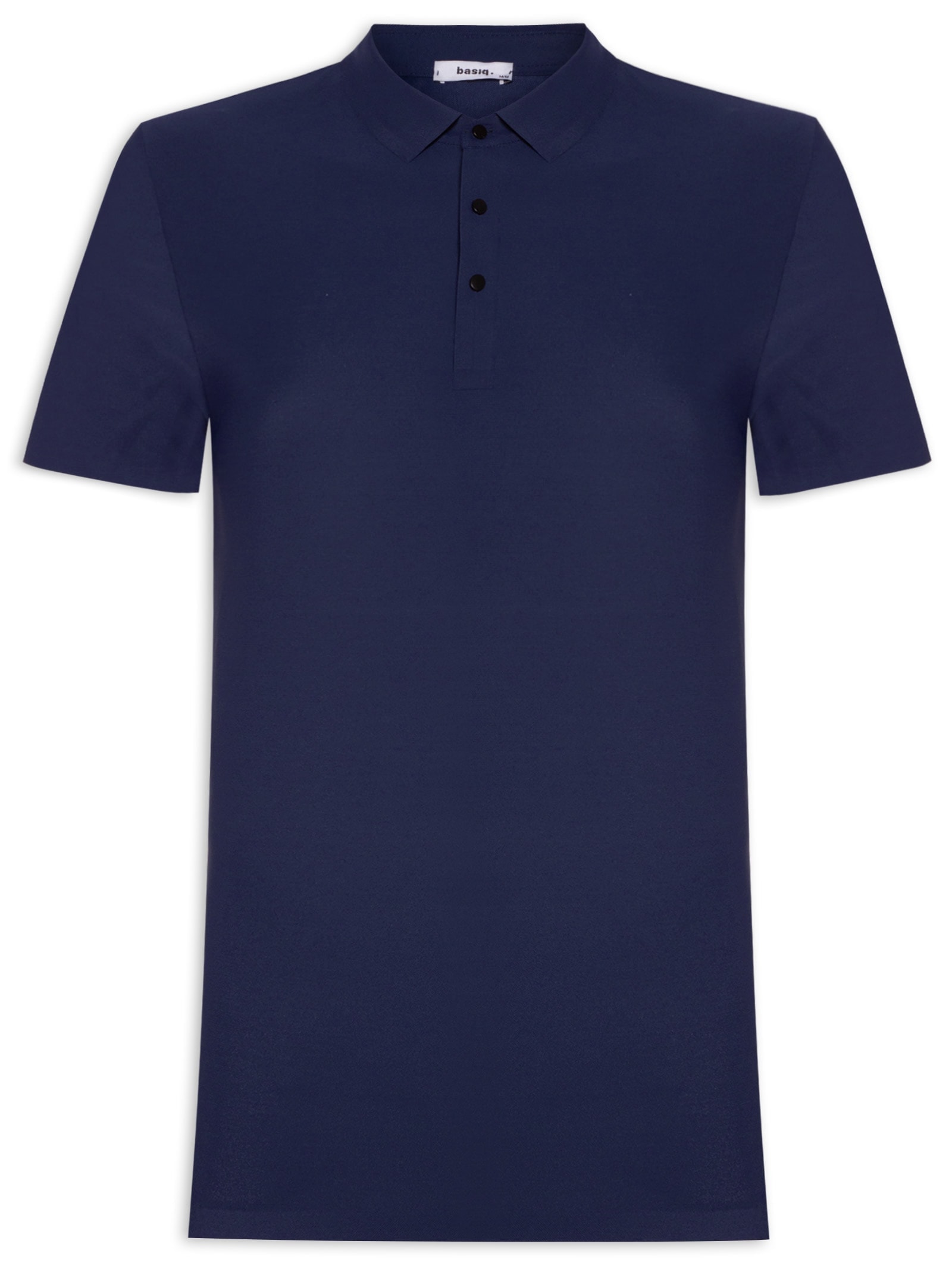 Polo Masculina Poliamida Azul  Basiq Men