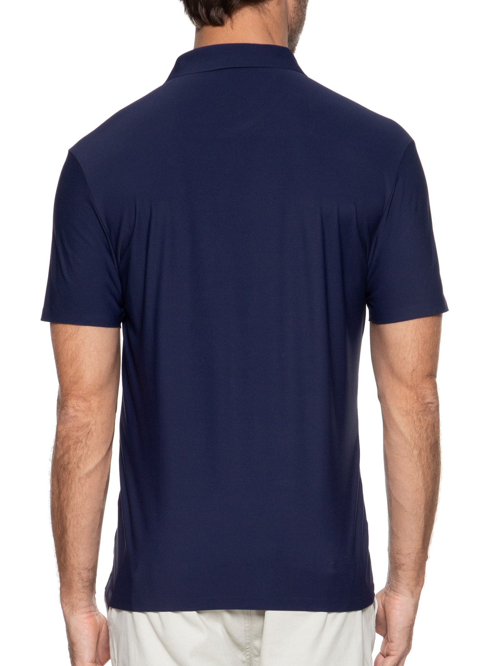 Polo Masculina Poliamida Azul  Basiq Men