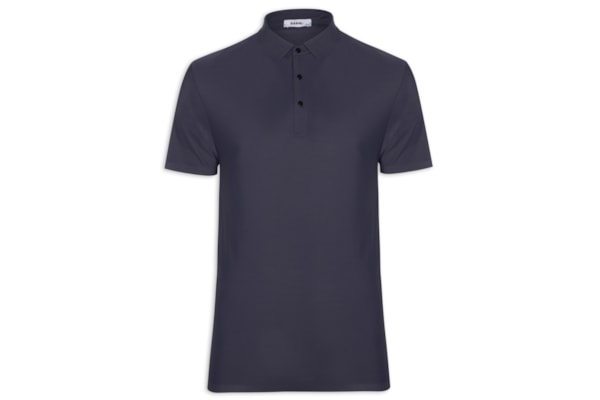 Polo Masculina Poliamida - Cinza