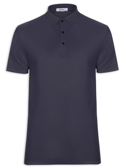 Polo Masculina Poliamida – Cinza