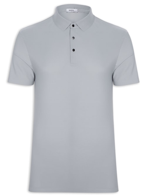 Polo Masculina Poliamida – Cinza