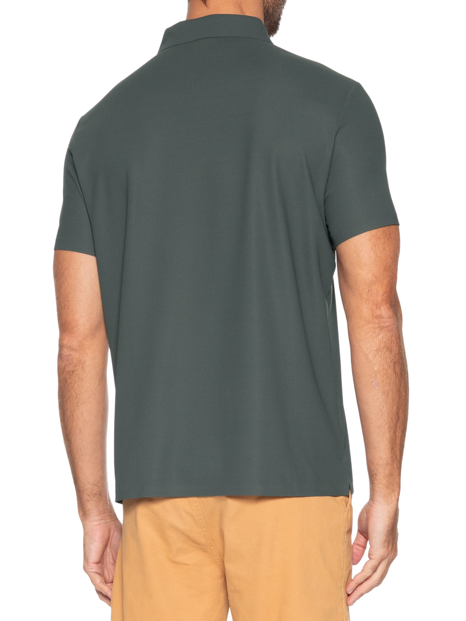 Polo Masculina Poliamida Não Amassa Verde '2 Essential