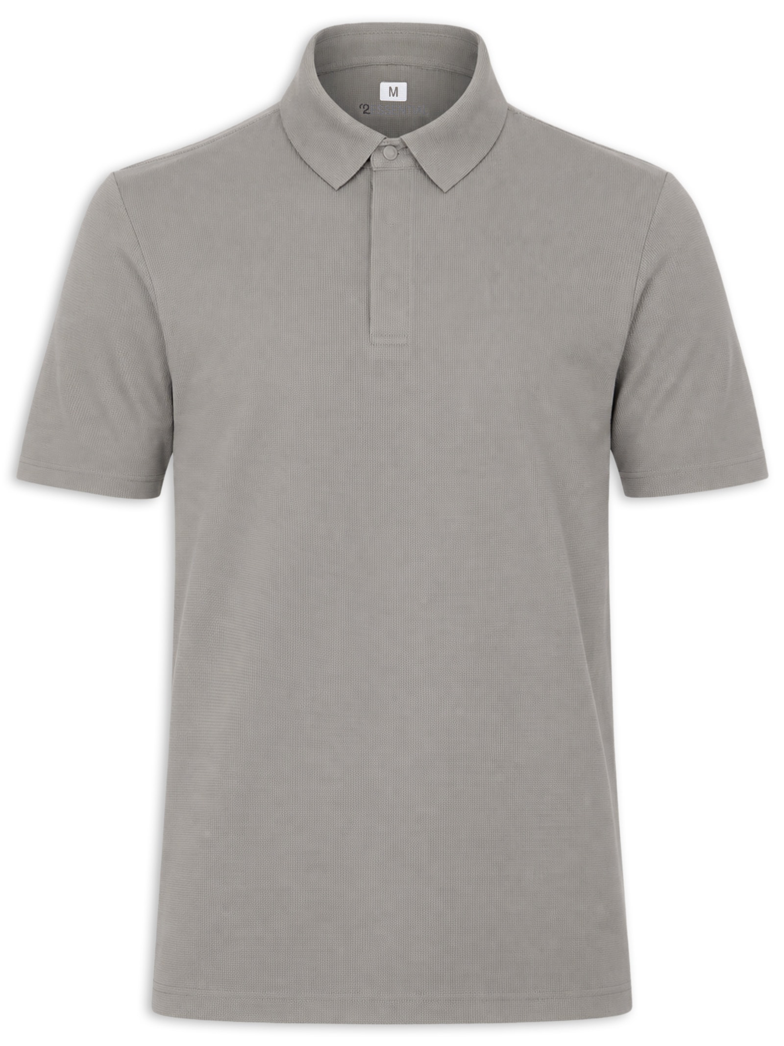 Polo Masculina Poliamida Não Amassa – Cinza '2 Essential