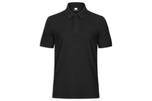 Polo Masculina Poliamida Não Amassa – Preto