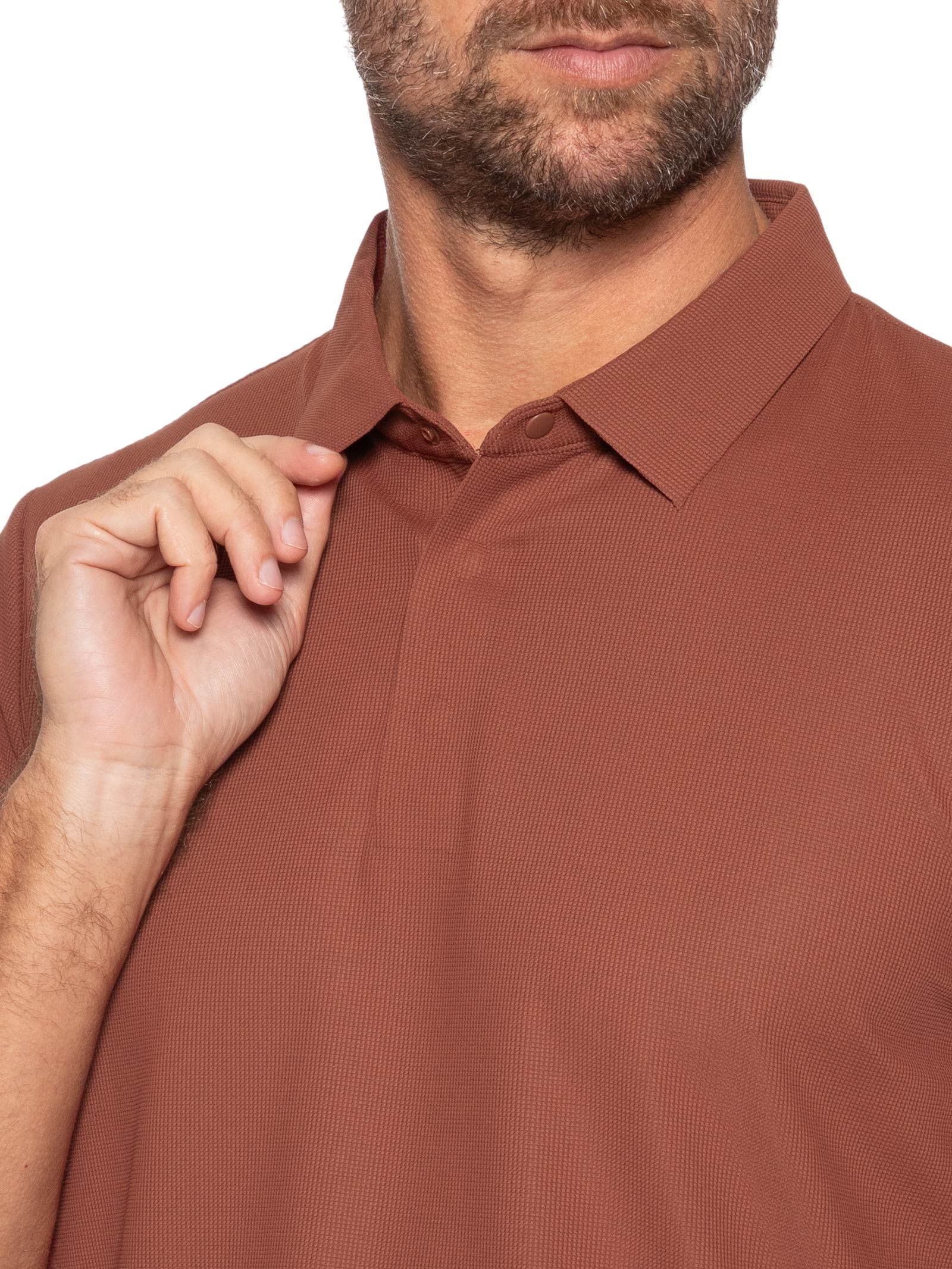 Polo Masculina Poliamida Não Amassa – Vermelho '2 Essential