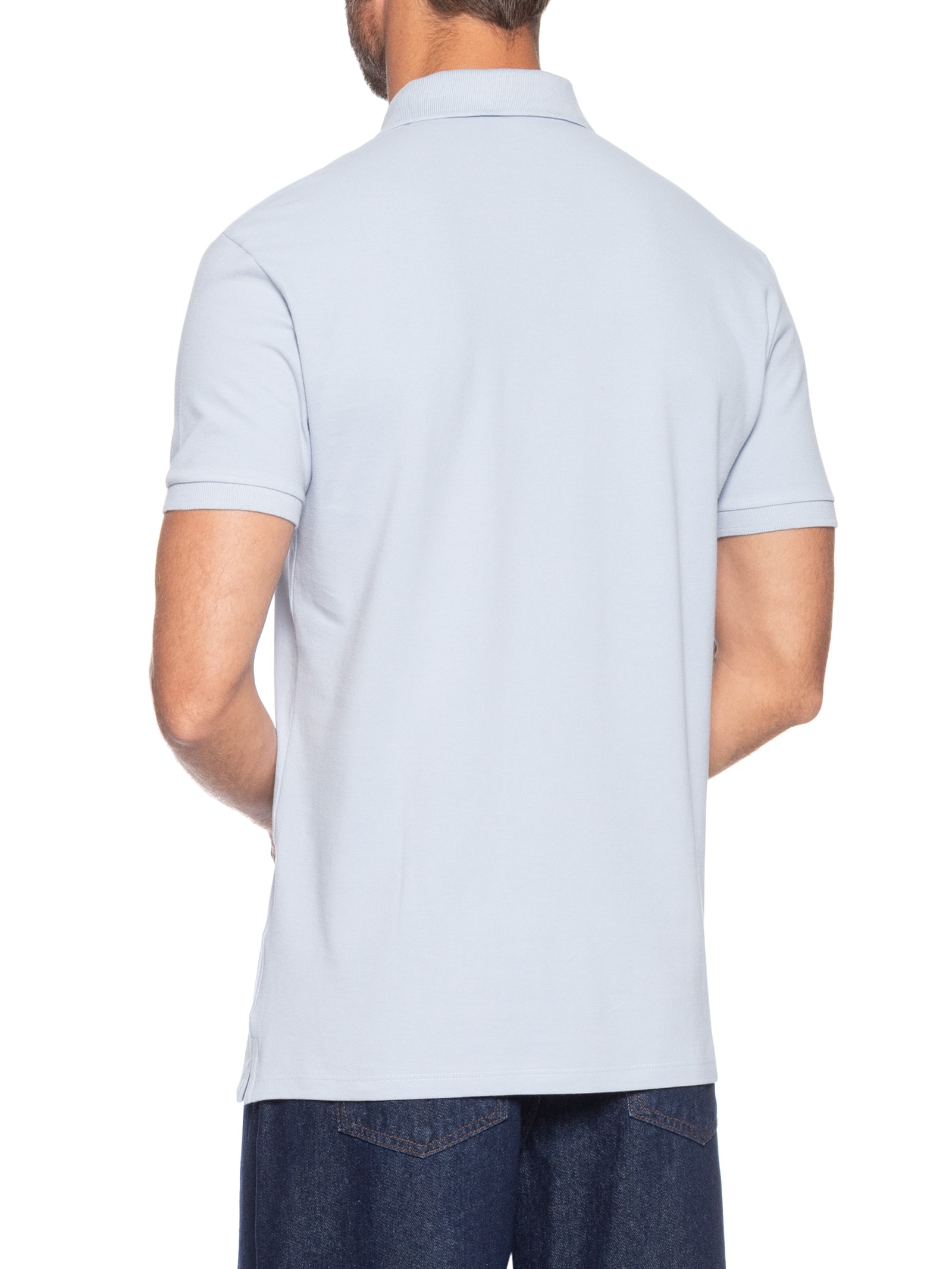 Polo Masculina Premium Em Algodão Azul Calvin Klein Jeans