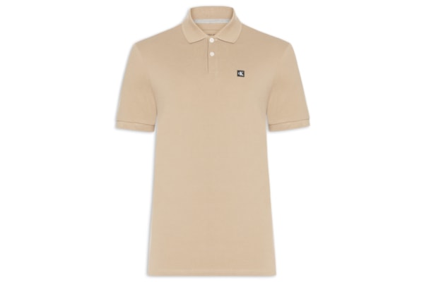 Polo Masculina Premium Em Algodão - Bege