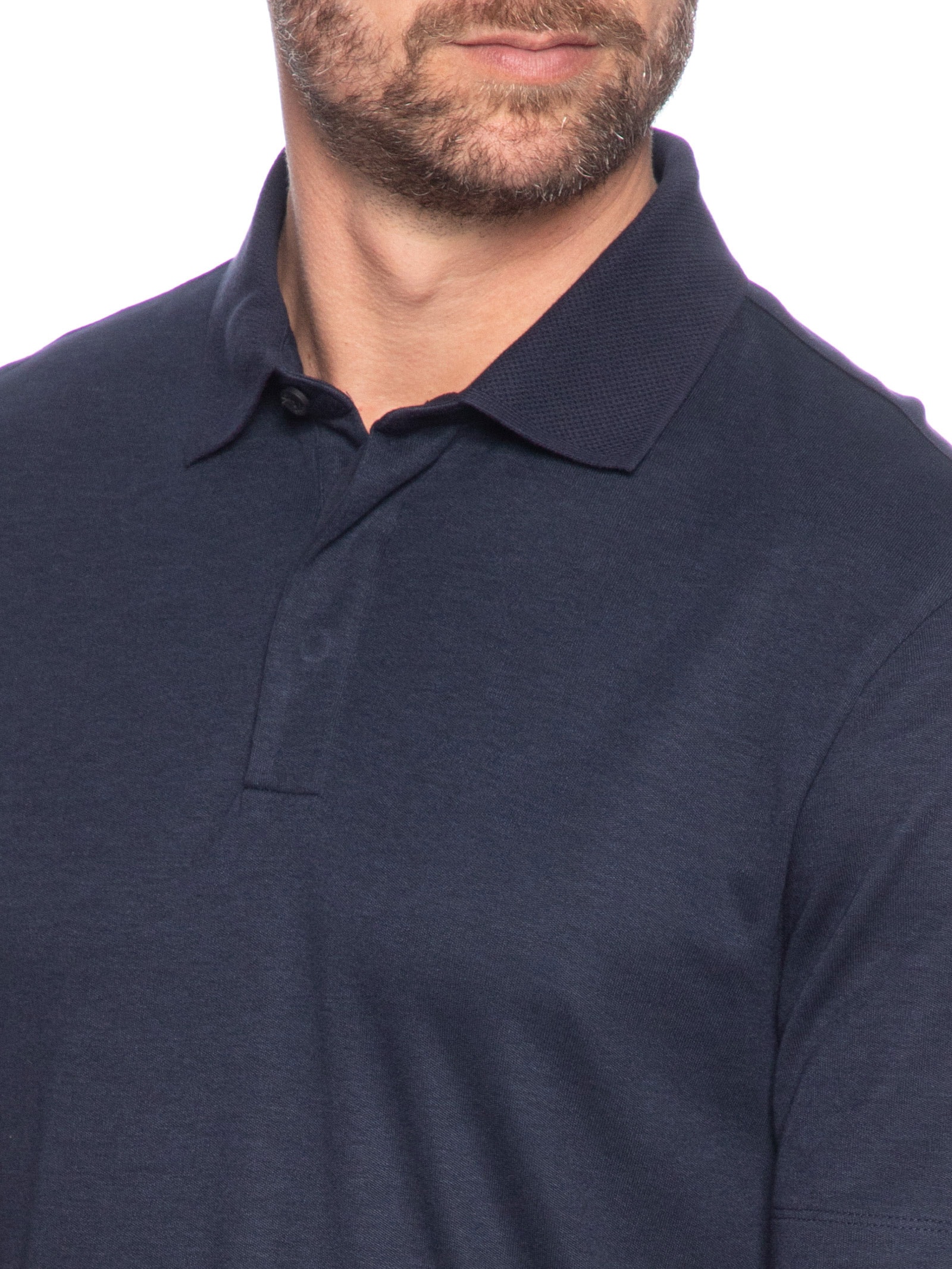 Polo Masculina Press Azul Boss