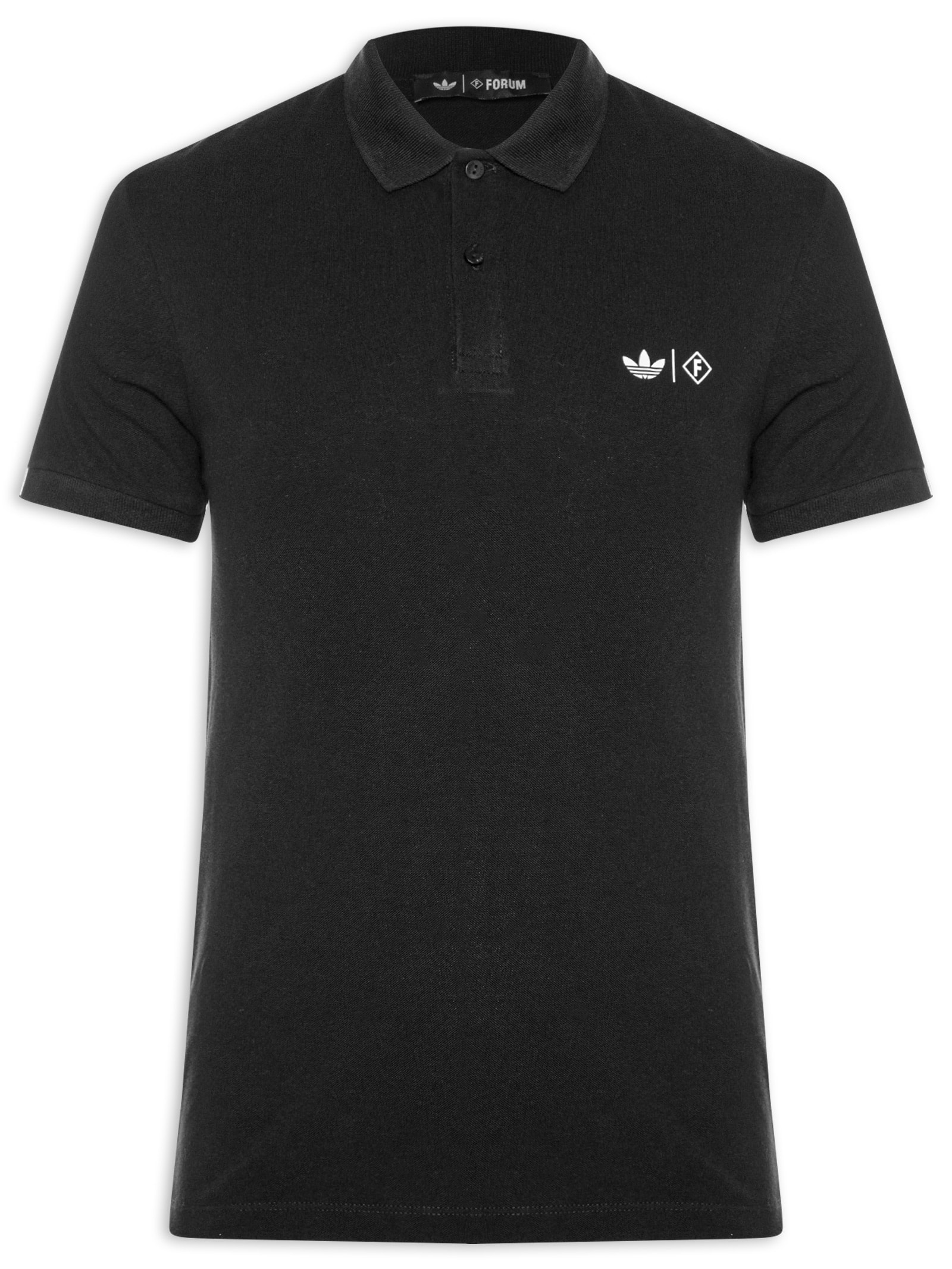 Polo Masculina - Preto - FORUM + adidas
