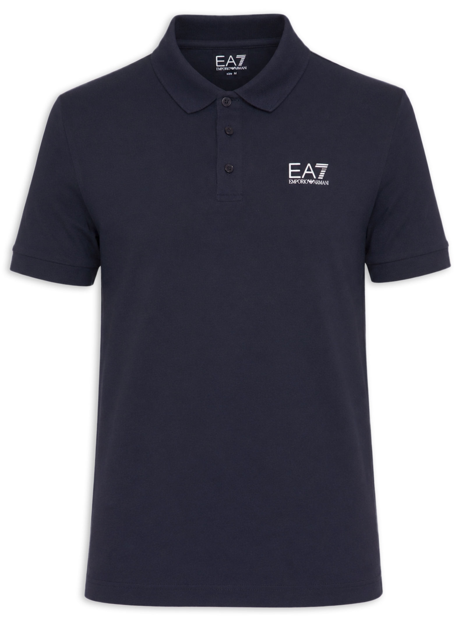 Polo Masculina Preto Ea7 Emporio Armani
