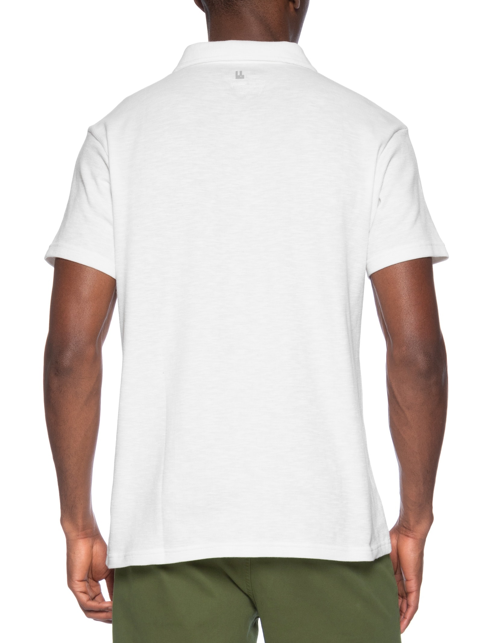 Polo Masculina Quadriler Adler Branco Foxton