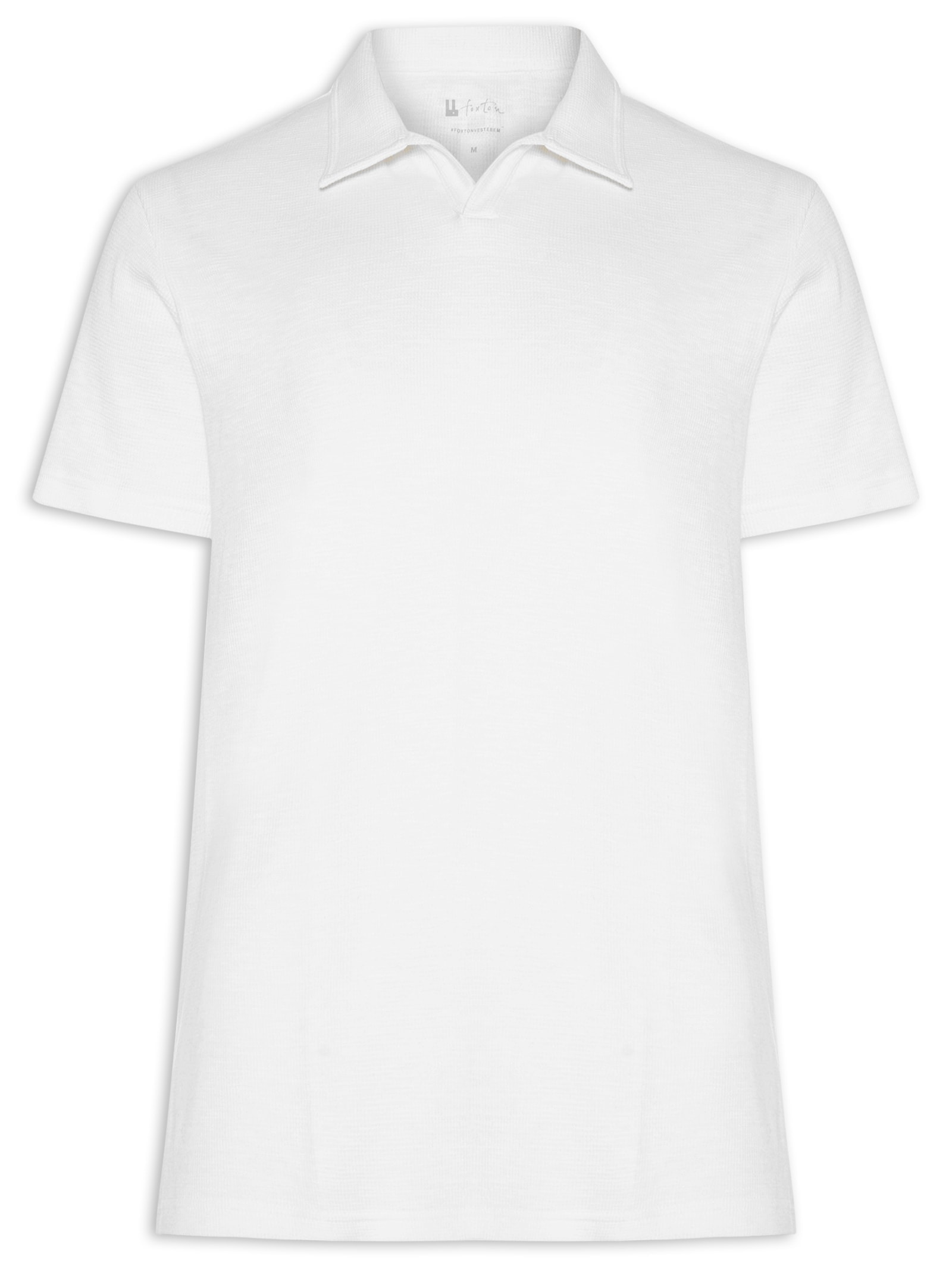 Polo Masculina Quadriler Adler Branco Foxton