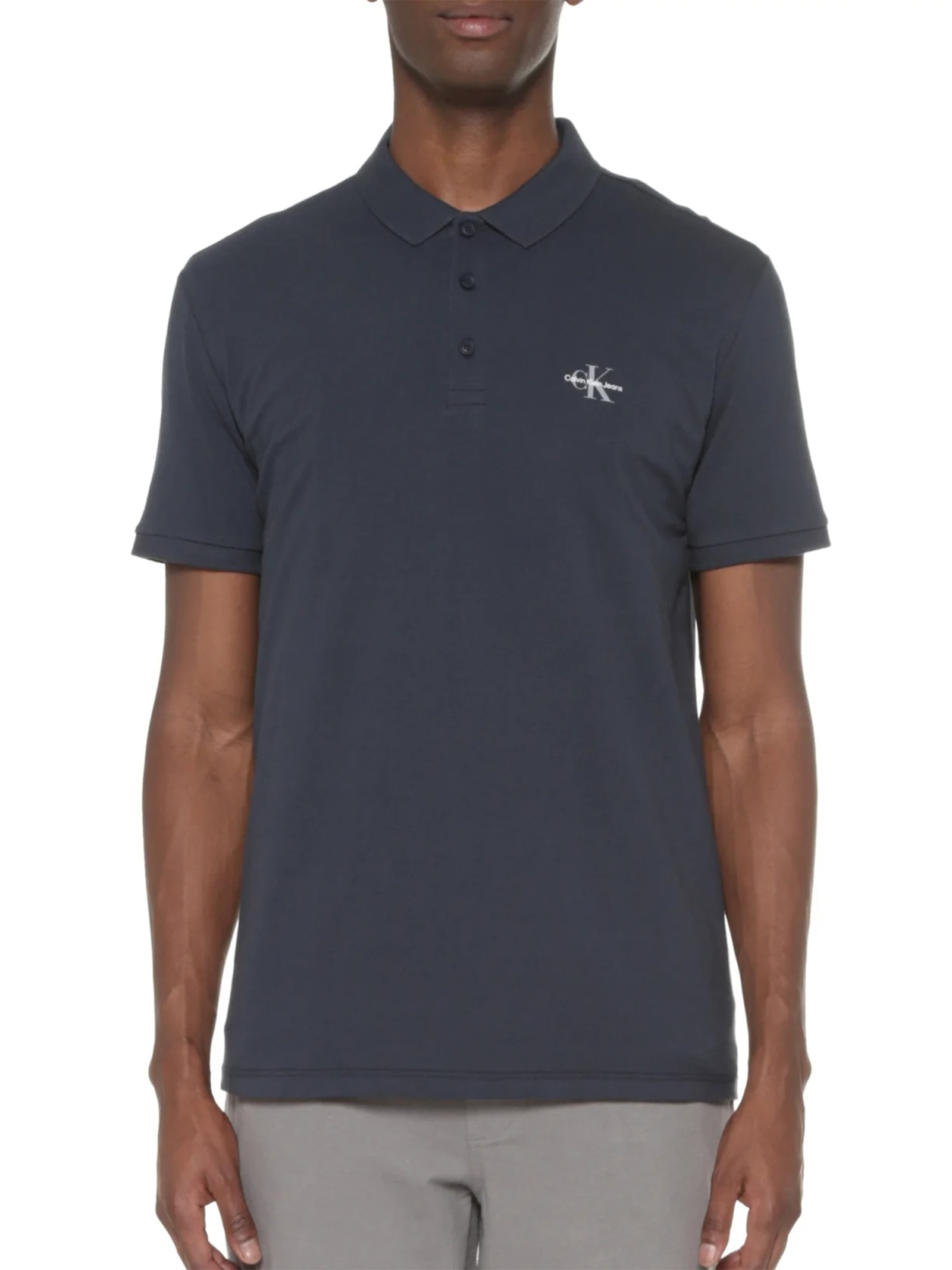 Polo Masculina Re Issue Azul Calvin Klein Jeans