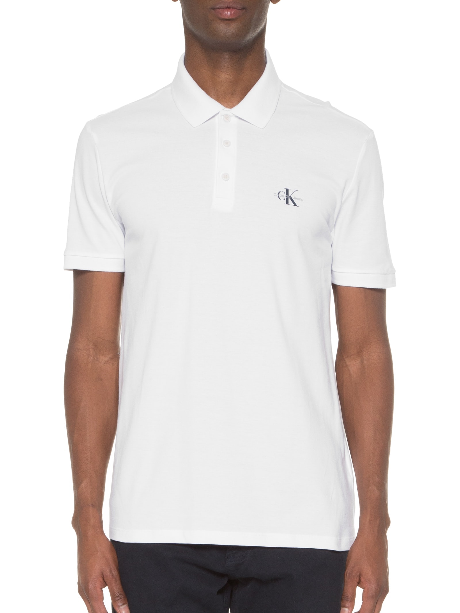 Polo Masculina Re Issue Branco Calvin Klein Jeans