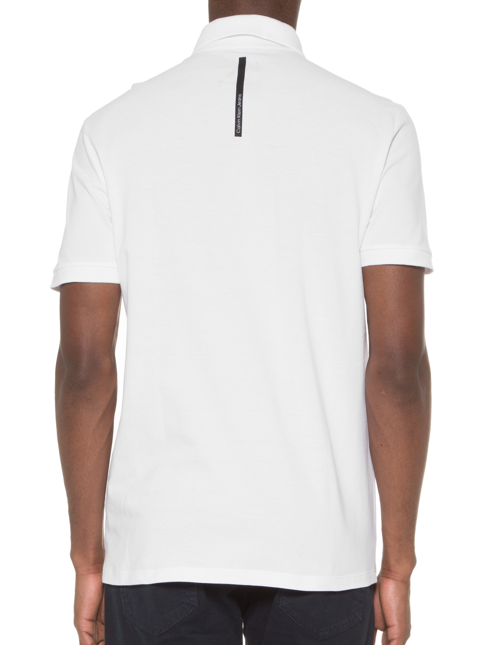 Polo Masculina Re Issue Branco Calvin Klein Jeans