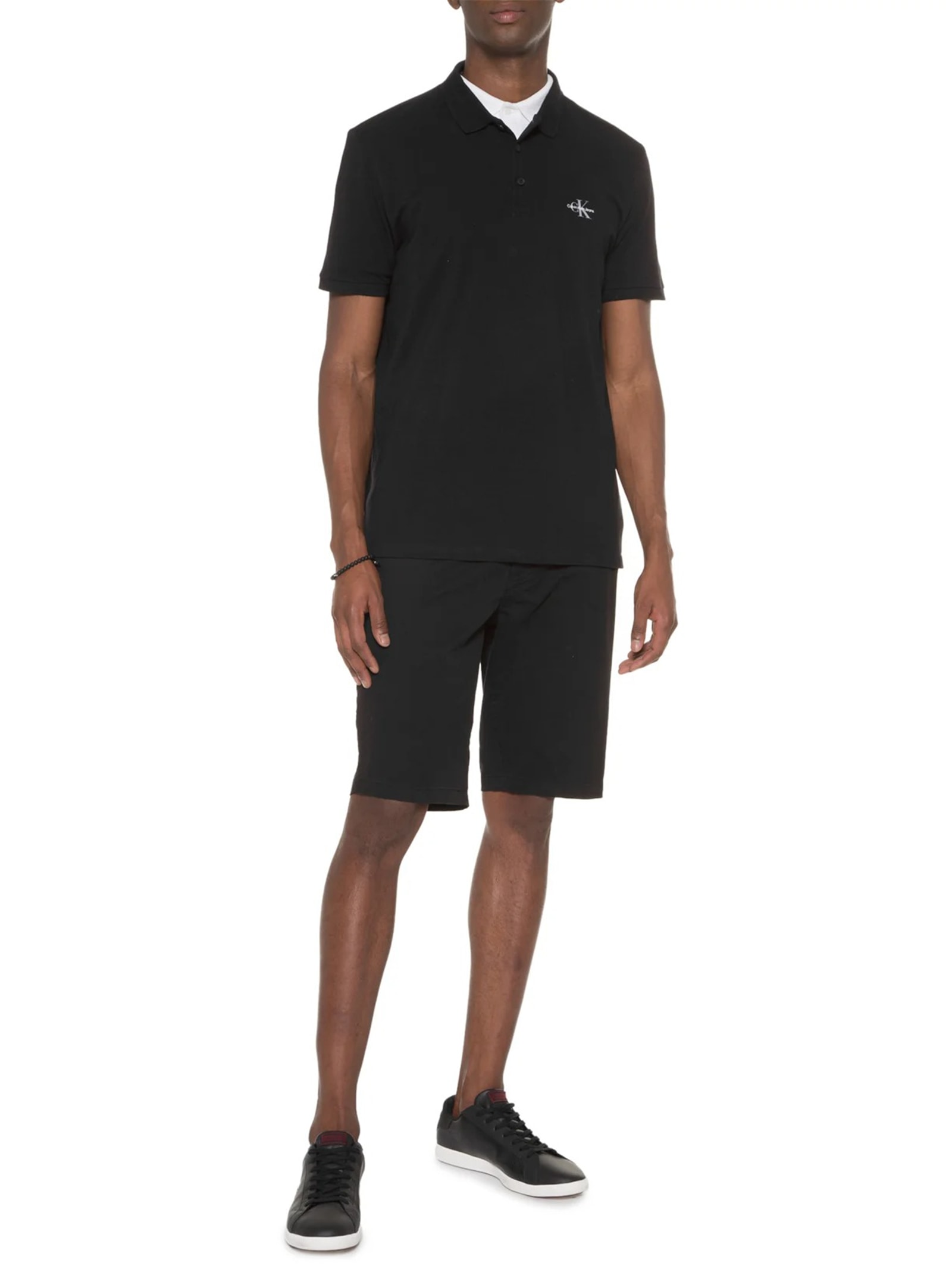 Polo Masculina Re Issue Preto Calvin Klein Jeans