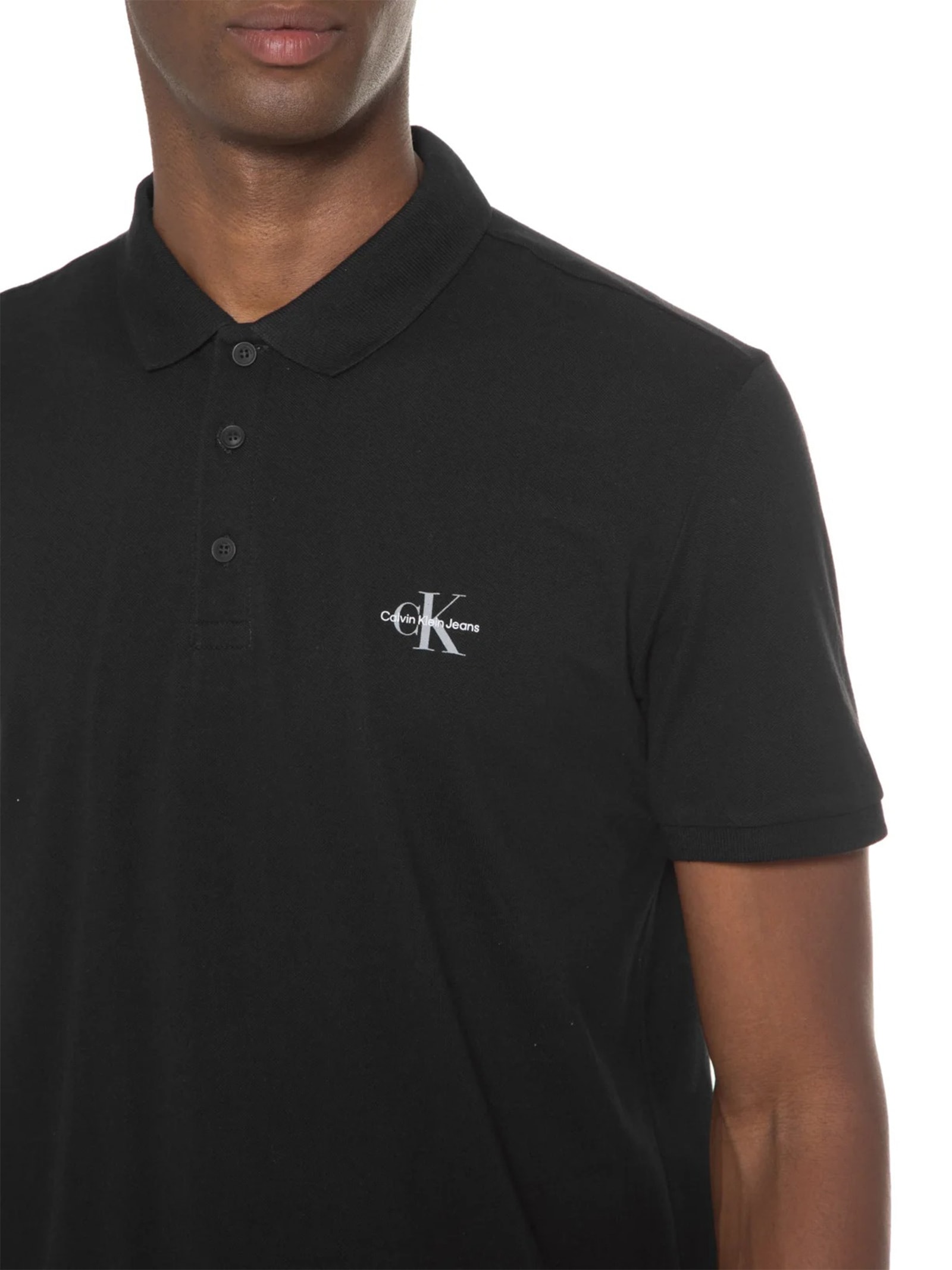 Polo Masculina Re Issue Preto Calvin Klein Jeans