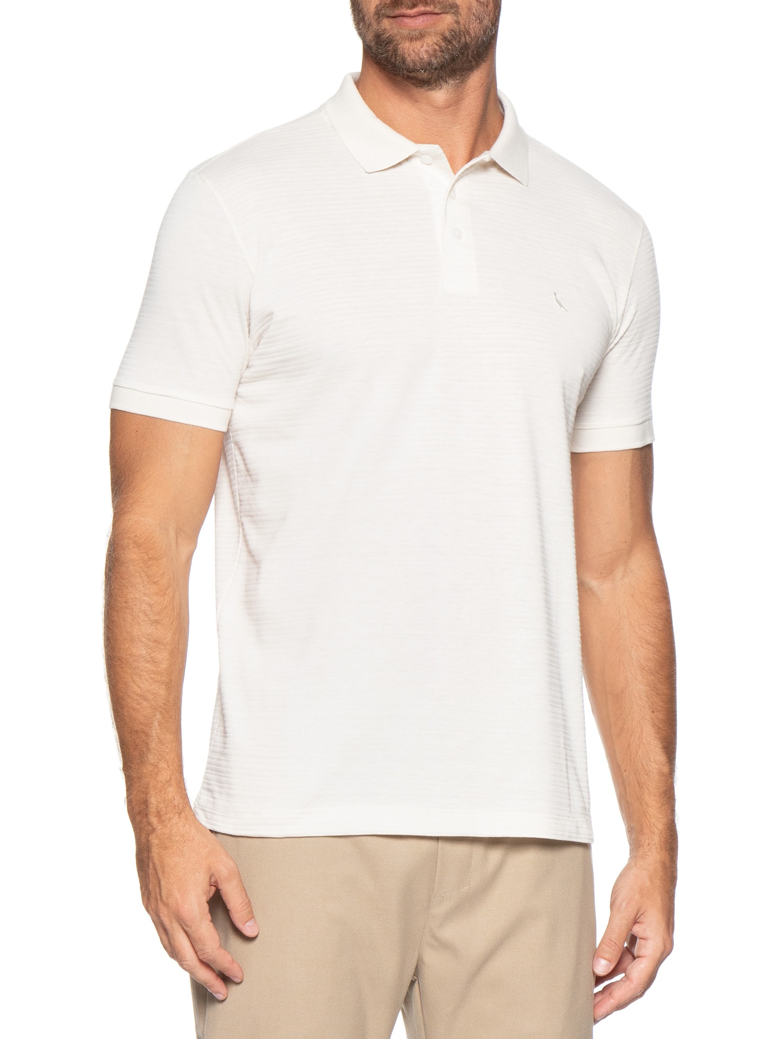 Polo Masculina Regular Bristol Branco Reserva