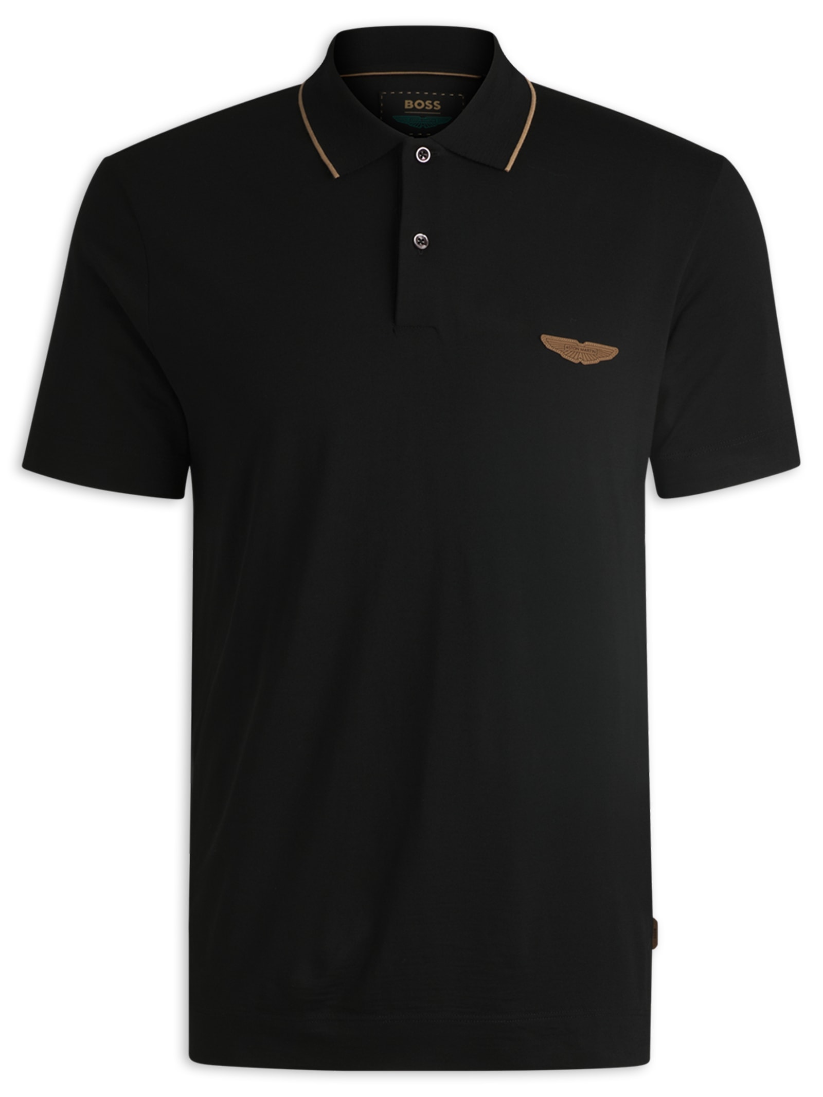 Polo Masculina Regular Fit Aston Martin Preto Boss