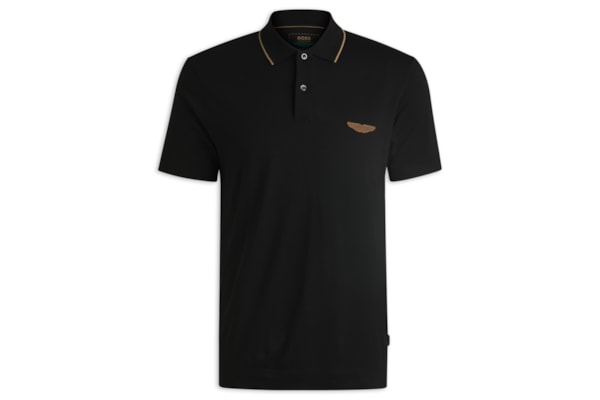 Polo Masculina Regular Fit Aston Martin - Preto
