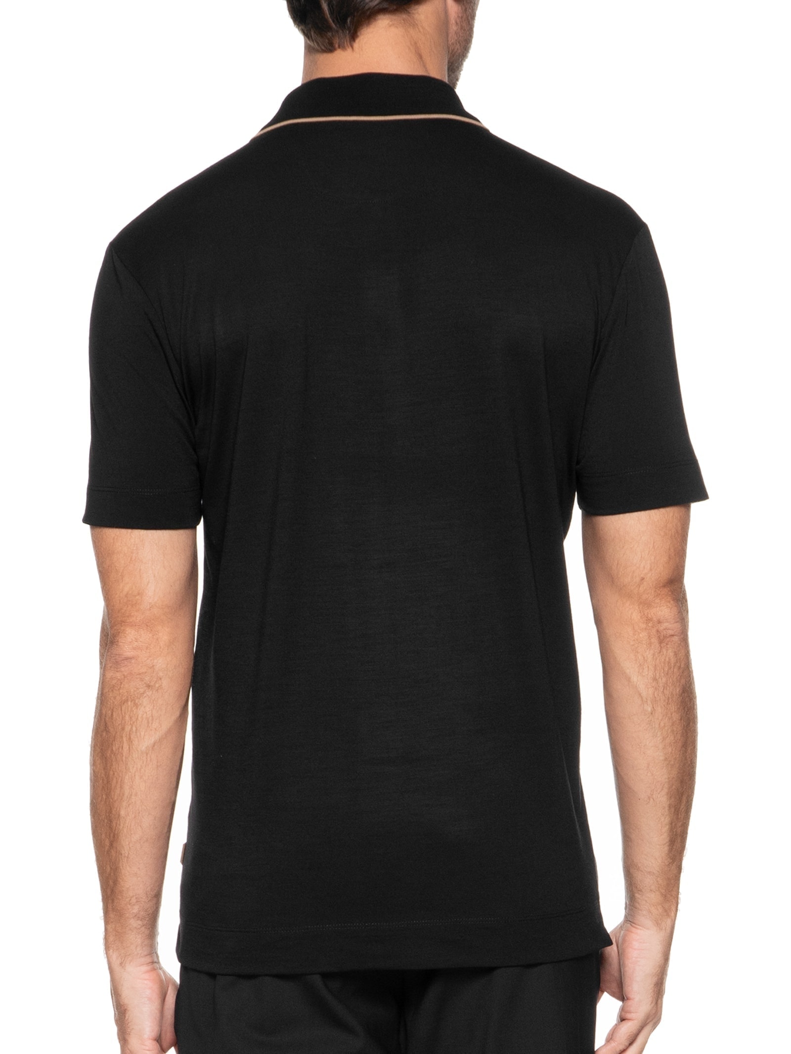 Polo Masculina Regular Fit Aston Martin Preto Boss