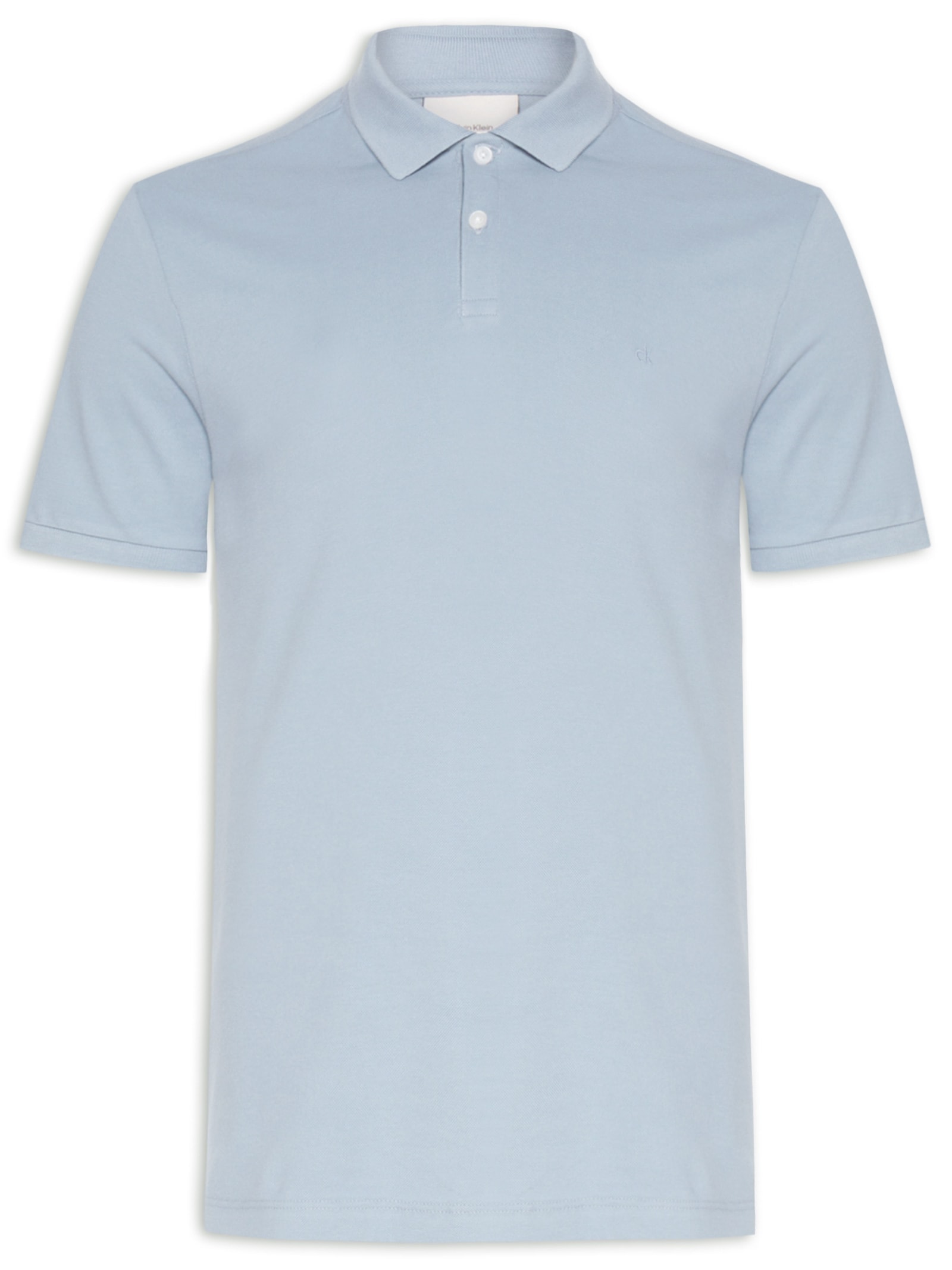Polo Masculina Regular Fit Básica Azul Calvin Klein - White Label