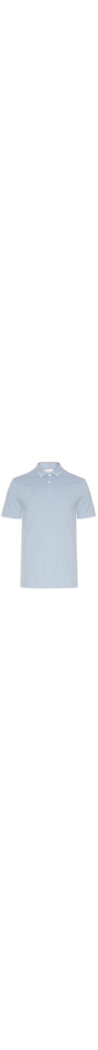Polo Masculina Regular Fit Básica - Azul