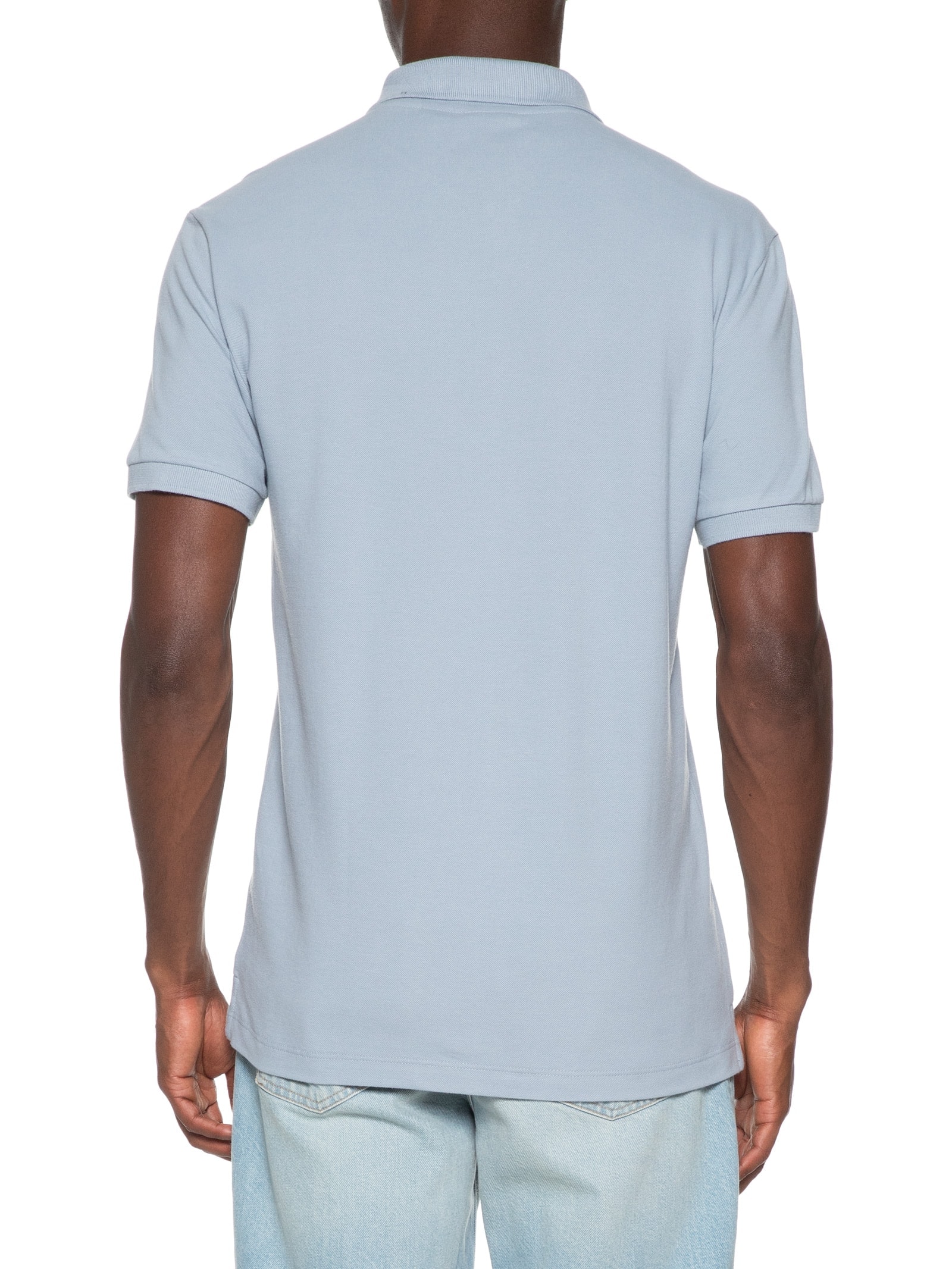 Polo Masculina Regular Fit Básica Azul Calvin Klein - White Label