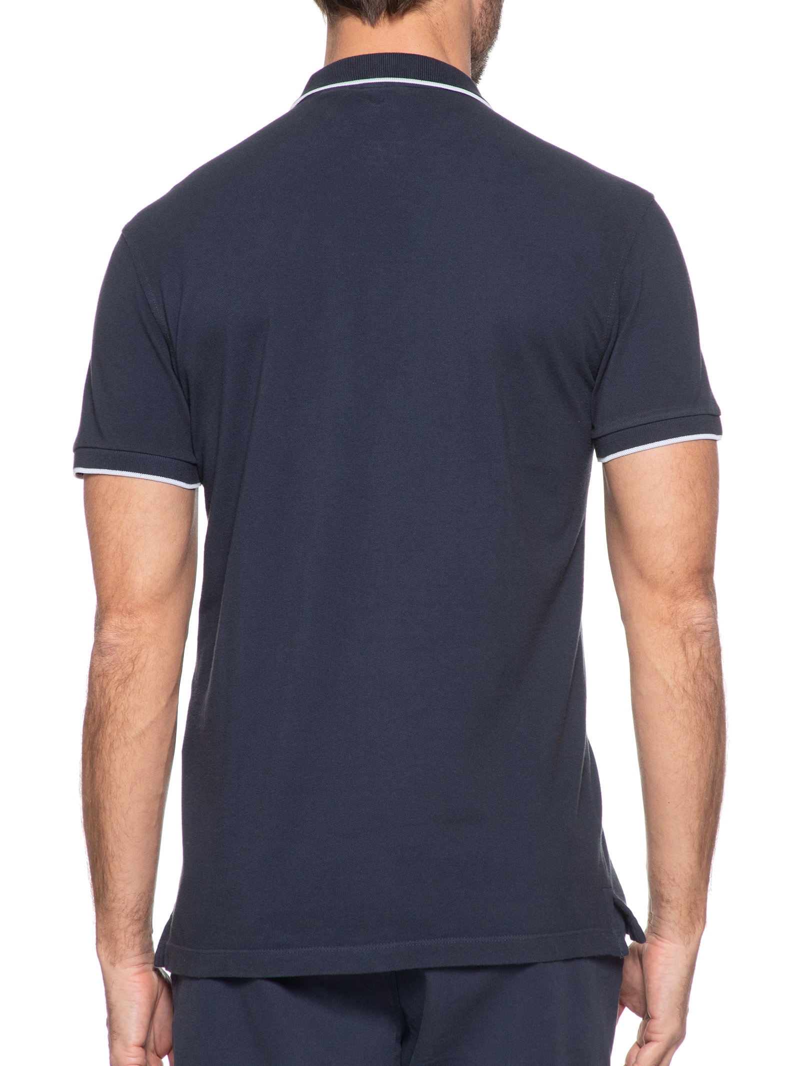 Polo Masculina Regular Fit Classic 1 Friso Azul Aramis