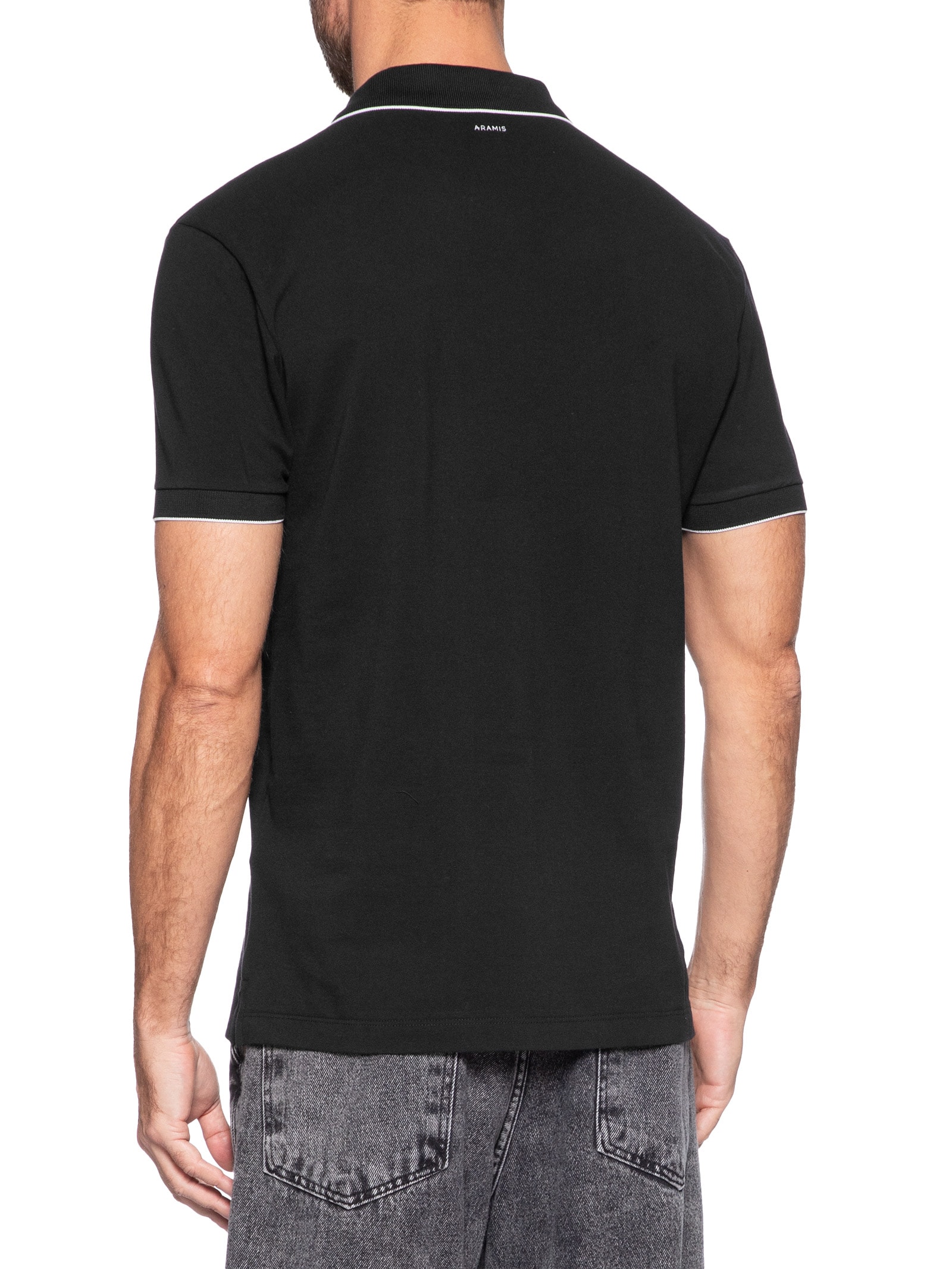 Polo Masculina Regular Fit Classic 1 Friso Preto Aramis