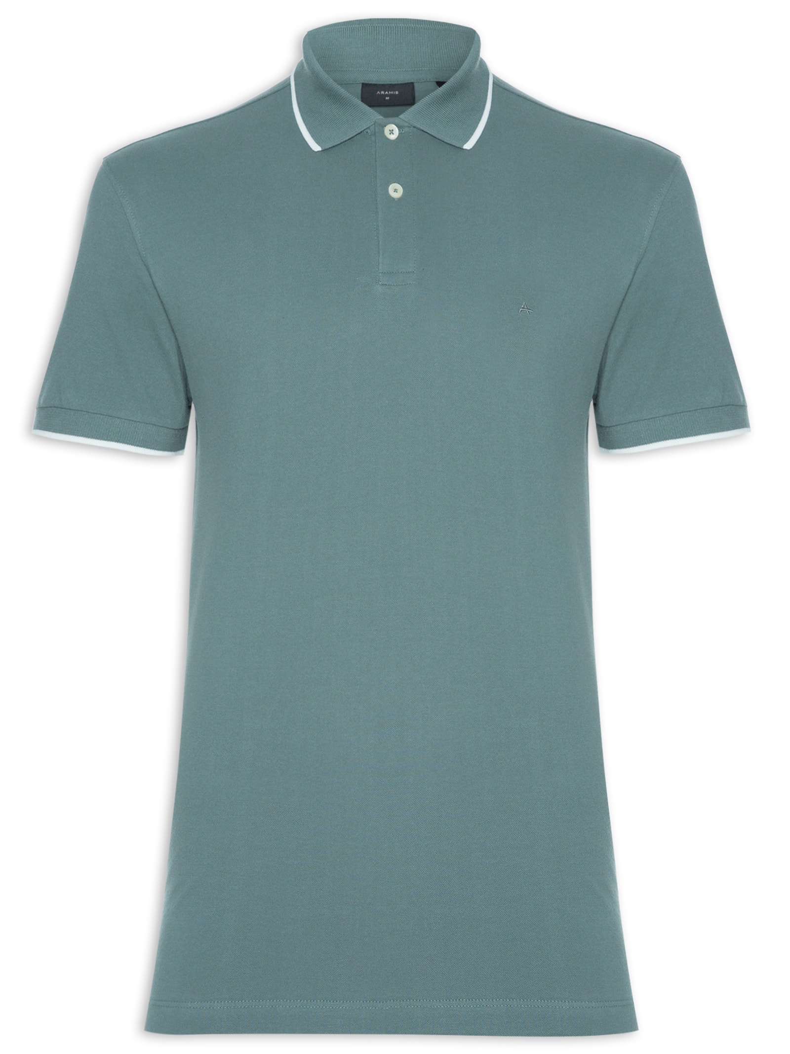 Polo Masculina Regular Fit Classic 1 Friso Verde Aramis