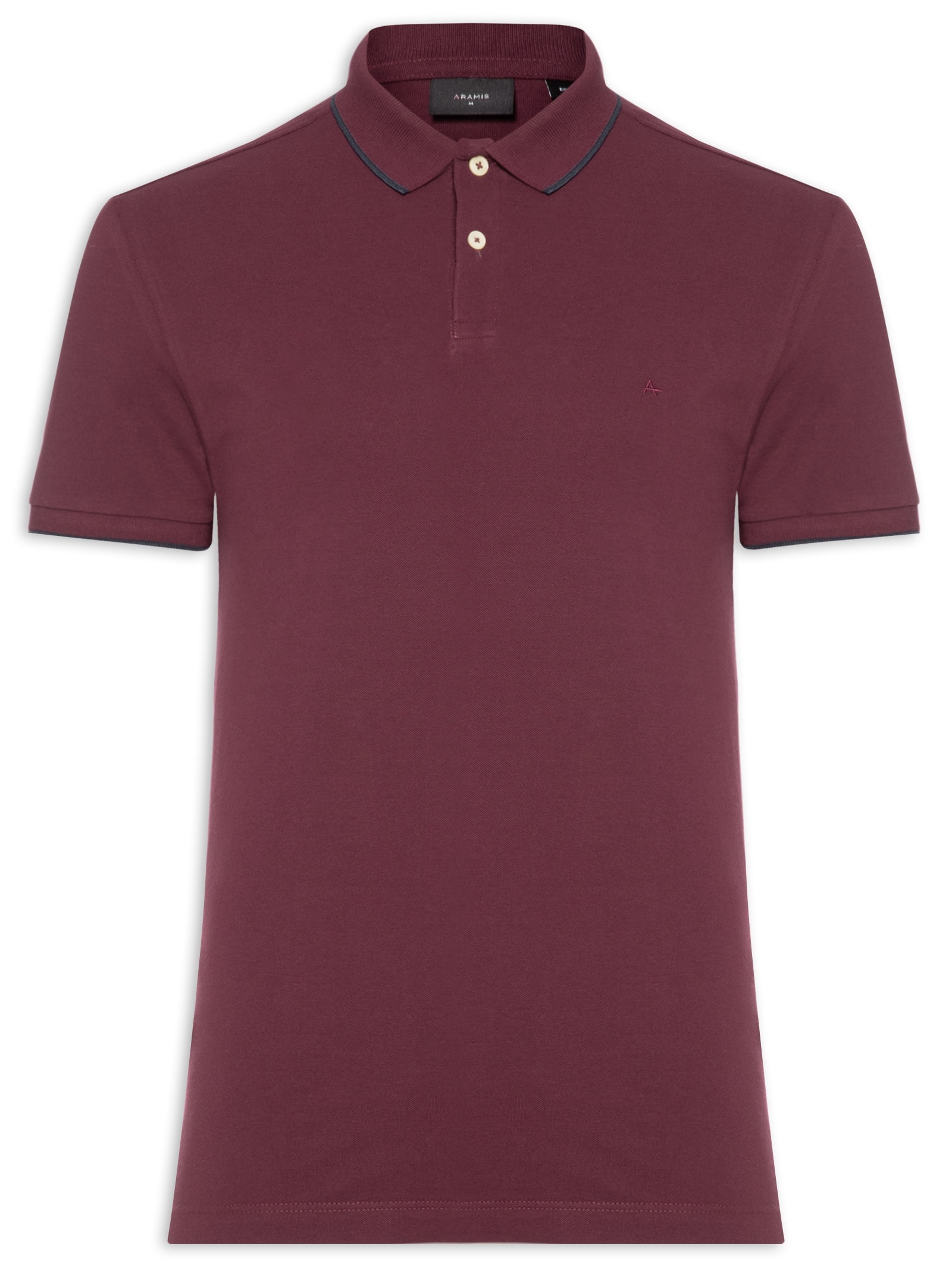 Polo Masculina Regular Fit Classic 1 Friso Vinho Aramis