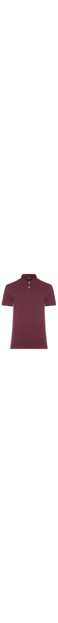 Polo Masculina Regular Fit Classic 1 Friso - Vinho